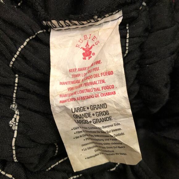 Rubie’s witch costume dress black crushed velvet pink ribbon trim *dress only* - Picture 4 of 5